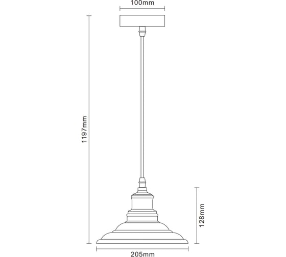 Подвесной светильник Camelion PL-600 C67 черный+старинная медь, LOFT, E27, 40Вт, 230В, металл 13092
