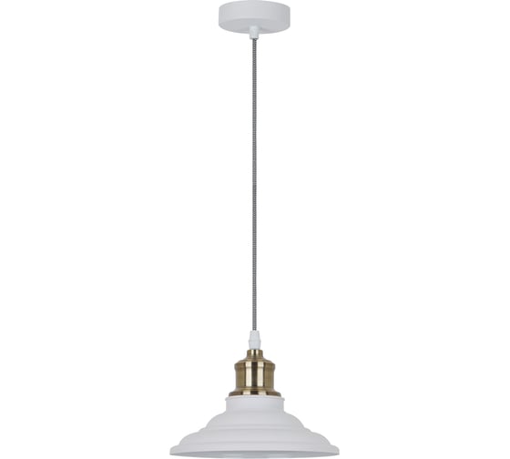 Подвесной светильник Camelion PL-600 С69 белый+старинная медь, LOFT, E27, 40Вт, 230В, металл 13094 1