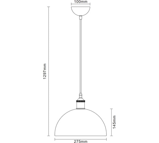 Подвесной светильник Camelion PL-601L C68 серый+старинная медь, LOFT, E27, 40Вт, 230В, металл 13098