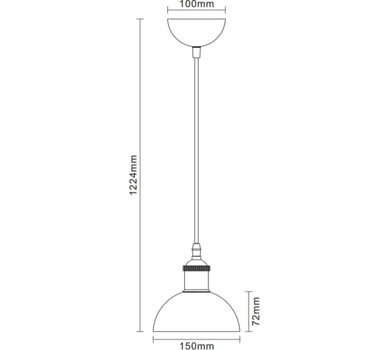 Подвесной светильник Camelion PL-601S С69 белый+старинная медь, LOFT, E27, 40Вт, 230В, металл 13102
