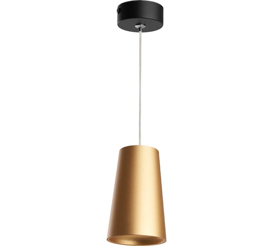 Потолочный светильник FERON ml1858 barrel bell levitation на подвесе, 1,7 м, mr16, 35w, 230v, золото черный , 48423 1