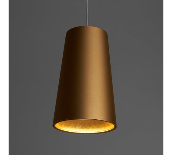 Потолочный светильник FERON ml1858 barrel bell levitation на подвесе, 1,7 м, mr16, 35w, 230v, золото черный , 48423