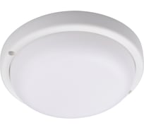 Пылевлагозащищенный светильник Jazzway  светодиодный "Банник" PBH-PC7-RSS 12Вт 4000К IP65 ЖКХ ДБП с оптико-акустическим датчиком white 5045965