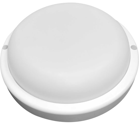 Пылевлагозащищенный светильник Jazzway  светодиодный "Банник" PBH-PC7-RSS 12Вт 4000К IP65 ЖКХ ДБП с оптико-акустическим датчиком white 5045965
