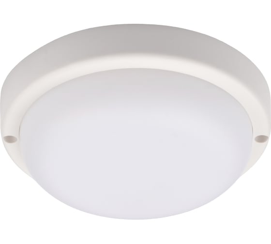 Пылевлагозащищенный светильник Jazzway  светодиодный "Банник" PBH-PC7-RA 8Вт 4000К IP65 ЖКХ ДБП white 5045927
