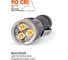 Фонарь ЯРКИЙ ЛУЧ YLP G18 GRYPHON трипл Nichia 519A HI-CRI 1650лм, 5реж, 5реж, IPX8, встр.ЗУ, акк. 2600mAh 4606400001546 10