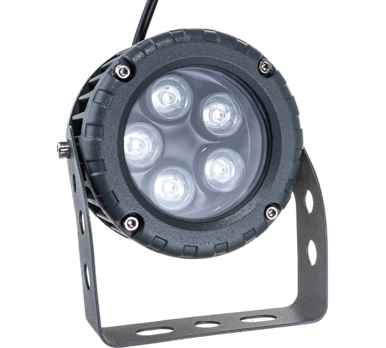 Светодиодный прожектор (D95xH130, IP65, 5W, 85-265V, зеленый) FERON LL-882 32234