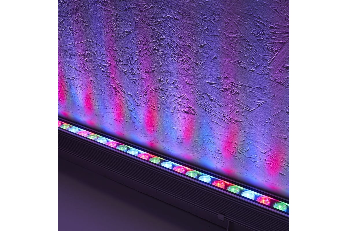 Светодиодный линейный прожектор с DMX FERON LL-892 RGB, 1000х40х48 mm, 36W,  24V, IP65 32259 - выгодная цена, отзывы, характеристики, 1 видео, фото -  купить в Москве и РФ