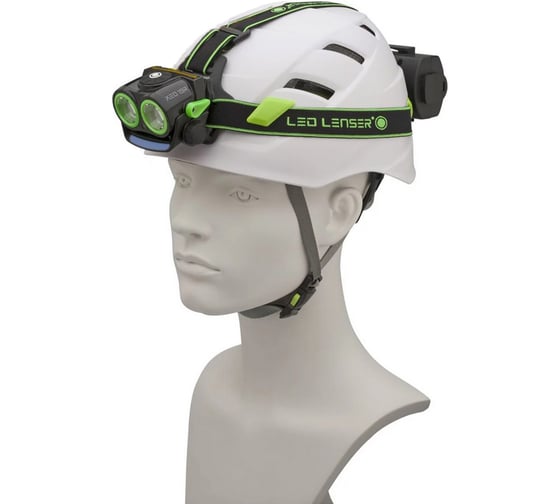Светодиодный налобный фонарь зеленый, 2000 лм, Led Lenser XEO 19R 7319-RG