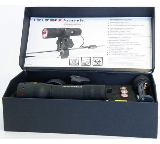 Светодиодный фонарь с креплением 320 лм, 4-AAA Led Lenser P7.2N 1200