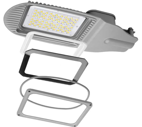 Уличный светодиодный светильник Wolta IP65, 5000-5500 К, алюминий, линза STL-100W01