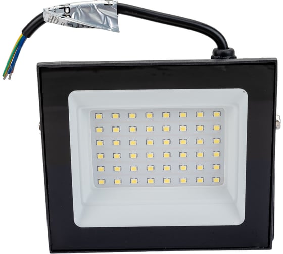 Прожектор Ultraflash Lfl-5002 c02 черный, led smd, 50 вт, 230в, 6500к 15126