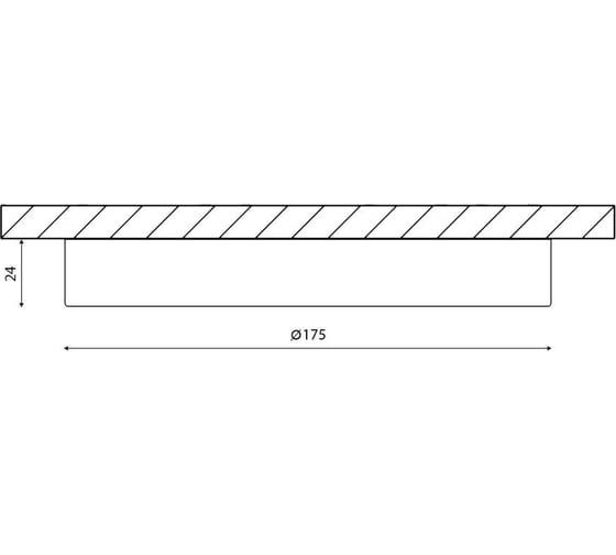 Накладной светильник DesignLed 15w, 220v, 3000к, 1200lm, 175x24 мм KH-R175-15-WW
