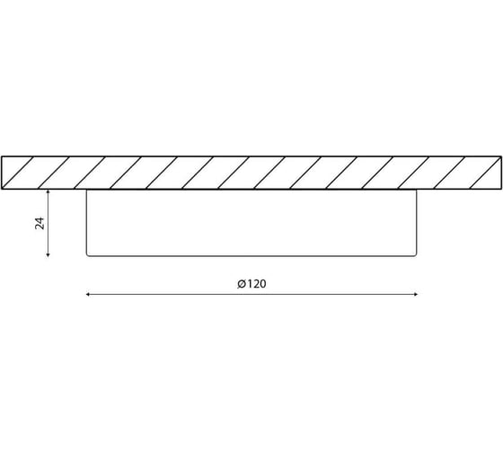 Накладной светильник DesignLed 9w, 220v, 4000к, 720lm, 120x24 мм KH-R120-9-NW