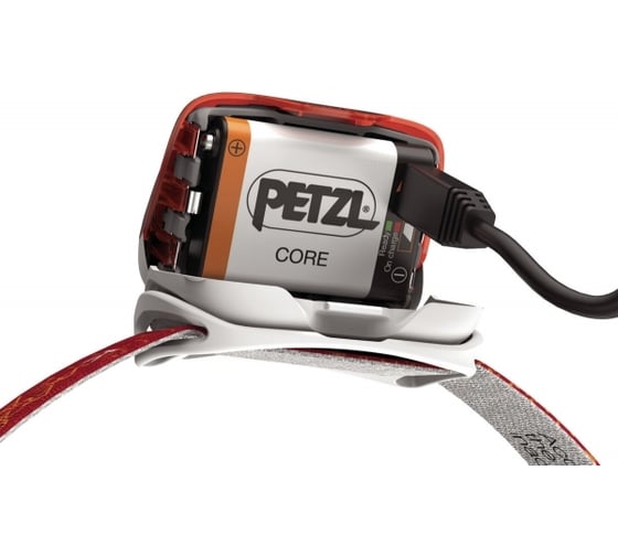 Светодиодный налобный фонарь Petzl Actik CORE красный, 350 лм, аккумулятор E99ABB