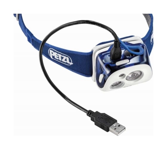 Светодиодный налобный фонарь Petzl Reactik синий, 200 лм, аккумулятор E92 HMI