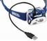 Светодиодный налобный фонарь Petzl Reactik синий, 200 лм, аккумулятор E92 HMI 3