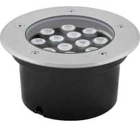 Тротуарный светильник FERON SP4114, 12LED теплый белый, 12W, 180хH90mm, вн. диаметр: 150mm, IP67 32021