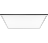 Светодиодная ультратонкая панель Saffit встраиваемая в Армстронг SPN6060 40W, 2800Lm, 6500K, серебро 55108