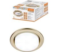 Встраиваемый светильник TDM ELECTRIC св 01-08 gx53 220 В 50 гц, золото, 2 шт/уп, народный SQ0359-0103