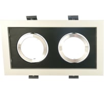 Встраиваемый светильник Elektrostandard 1031 2 MR16 SL BK серебро черный a036411