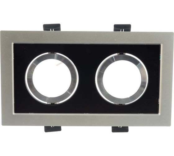 Встраиваемый светильник Elektrostandard 1031 2 MR16 SL BK серебро черный a036411