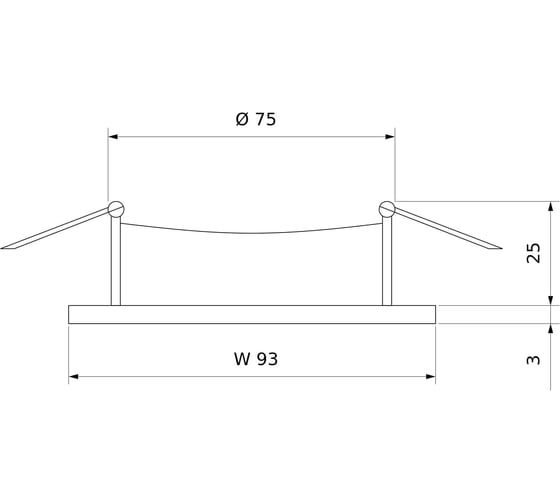 Встраиваемый светильник Elektrostandard 1051/1 BK черный a035241