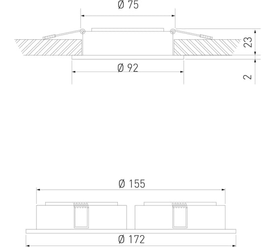 Встраиваемый светильник Elektrostandard 1061/2 MR16 WH белый a036416