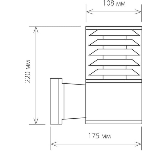 Садово-парковый светильник Elektrostandard 1408 TECHNO черный a032622