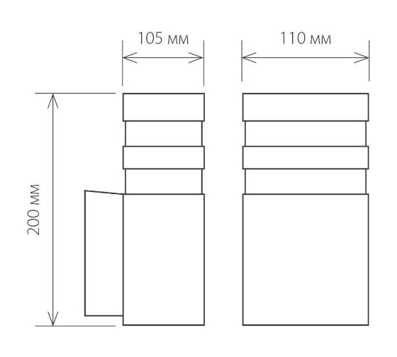 Садово-парковый светильник Elektrostandard 1450 TECHNO черный a032630