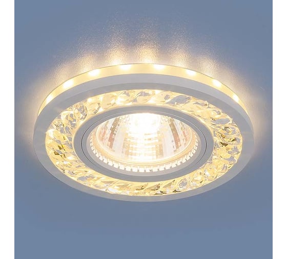 Встраиваемый точечный светильник Elektrostandard 8355 MR16 CL/WH прозрачный/белый a037507