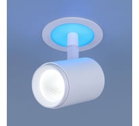Встраиваемый светильник Elektrostandard DSR002 9W 6500K белый матовый подсветка Blue a039157