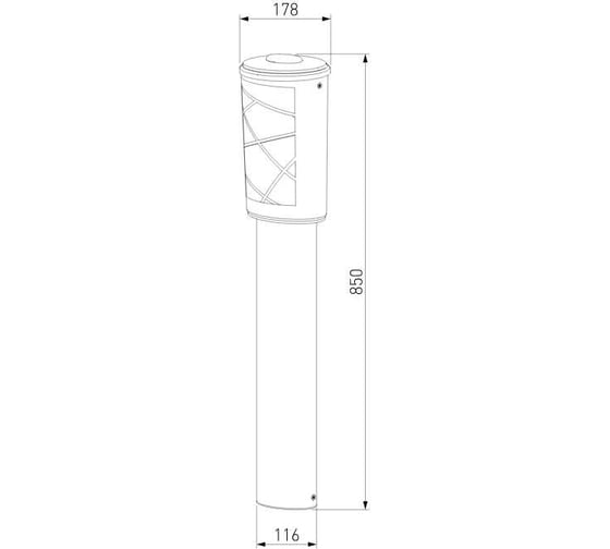 Садово-парковый светильник Elektrostandard GL 1017F Premier F черный a039861