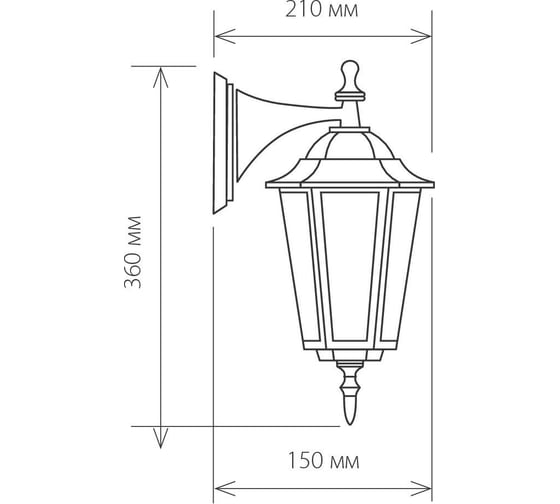 Садово-парковый светильник Elektrostandard 1004D черное золото a035744