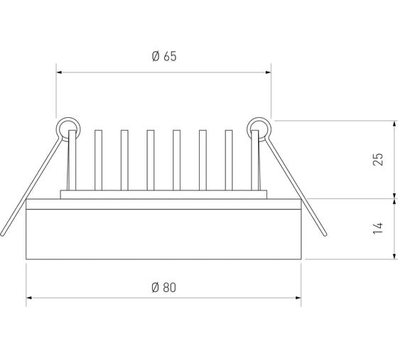 Встраиваемый светильник Elektrostandard точечный свет DSK80 5W 4200K a030032
