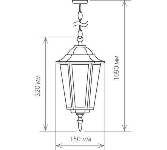 Садово-парковый светильник Elektrostandard 1004H черное золото, уличный свет - GL 1004H a035742