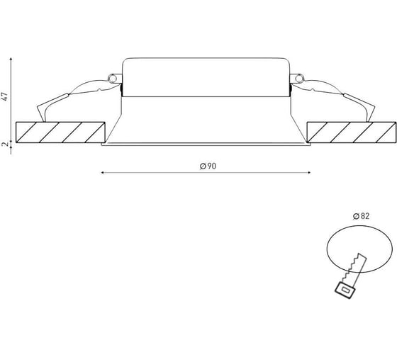 Потолочный светильник DesignLed wl черный 9вт, 4000 BQ009109-BL-NW