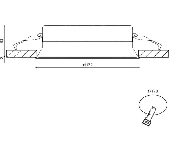Потолочный светильник DesignLed wl черный 20вт, 4000 BQ009120-BL-NW