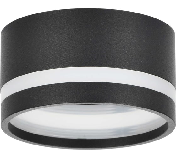 Накладной потолочный светильник IEK Lighting 4032 под лампу gx53 черный LT-UPB0-4032-GX53-1-K02