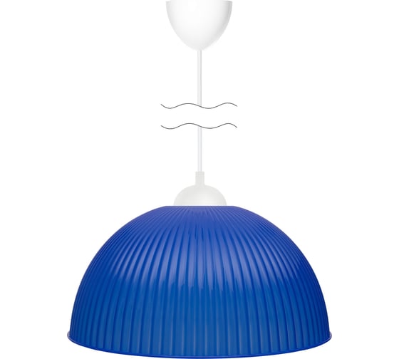 Светильник TDM ELECTRIC НСБ 1840/1 "home" 15 Вт, Е27, синий, шнур белый SQ0313-0045