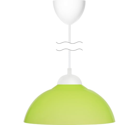 Светильник TDM ELECTRIC НСБ 1122/1 "home mini" 15 Вт, Е27, зеленый, шнур белый SQ0313-0034