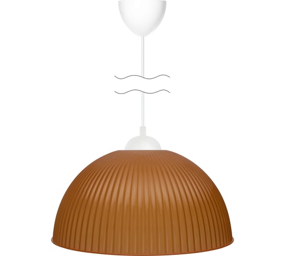 Светильник TDM ELECTRIC НСБ 1840/1 "home" 15 Вт, Е27, коричневый, шнур белый SQ0313-0042