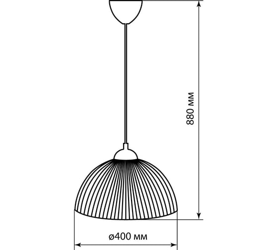 Светильник TDM ELECTRIC НСБ 1840/1 "home" 15 Вт, Е27, коричневый, шнур белый SQ0313-0042