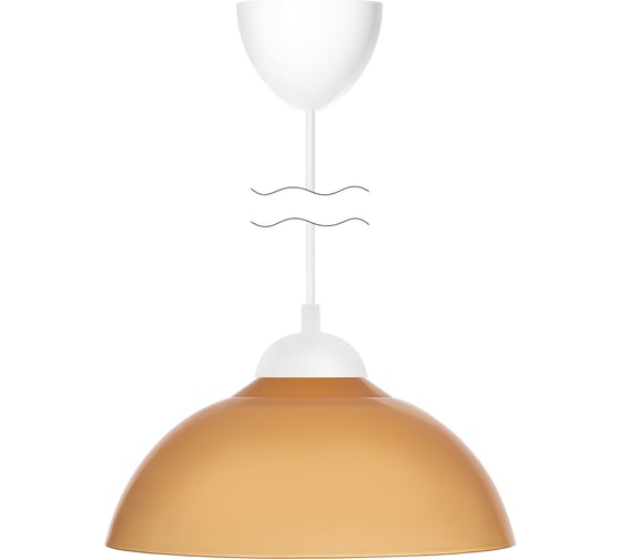 Светильник TDM ELECTRIC НСБ 1122/1 "home mini" 15 Вт, Е27, коричневый, шнур белый SQ0313-0032