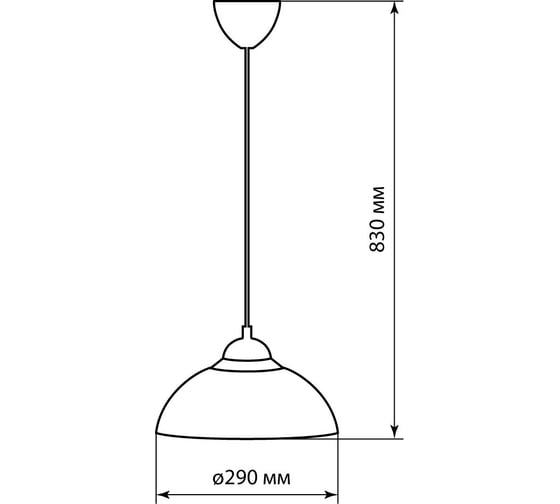 Светильник TDM ELECTRIC НСБ 1122/1 "home mini" 15 Вт, Е27, коричневый, шнур белый SQ0313-0032