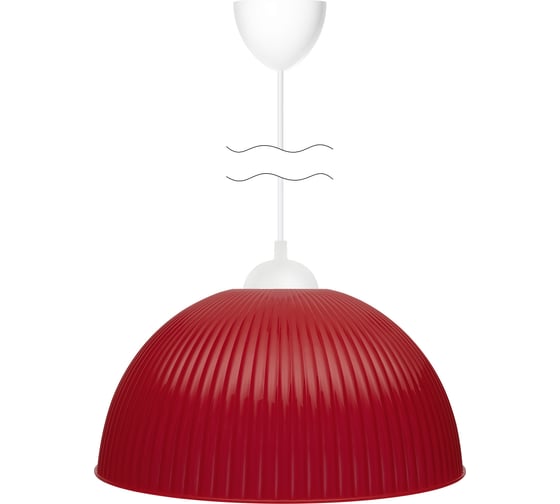 Светильник TDM ELECTRIC НСБ 1840/1 "home" 15 Вт, Е27, красный, шнур белый SQ0313-0043