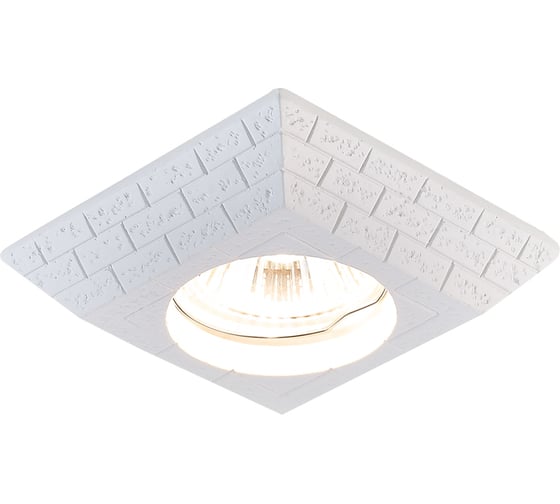 Точечный светодиодный светильник Ambrella Light белый гипс MR16 D2920 W 1