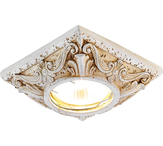 Точечный светодиодный светильник Ambrella Light бежевый гипс MR16 D2960 BG