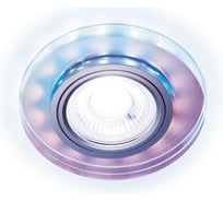 Точечный светодиодный светильник Ambrella Light хром/перамутровый MR16+3W/LED COLD S214 PR