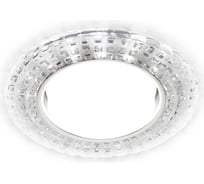 Точечный светодиодный светильник Ambrella Light хром/прозрачный GX53+3W/LED WHITE/ G230 CL/CH